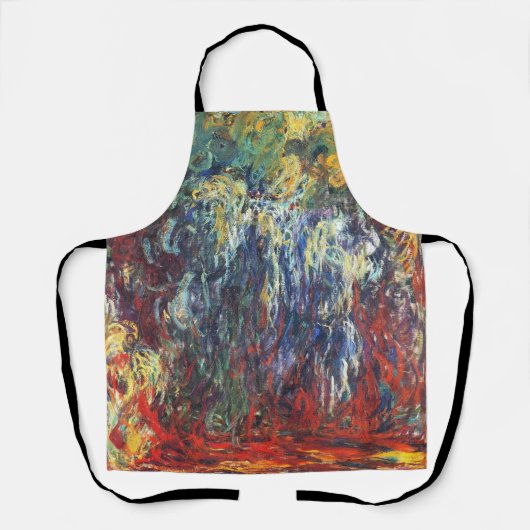 Willow am Giverny (von Claude Monet) Schürze (Vorderseite)