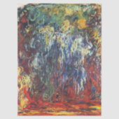 Willow am Giverny (von Claude Monet) Seidenpapier (Vorderseite)