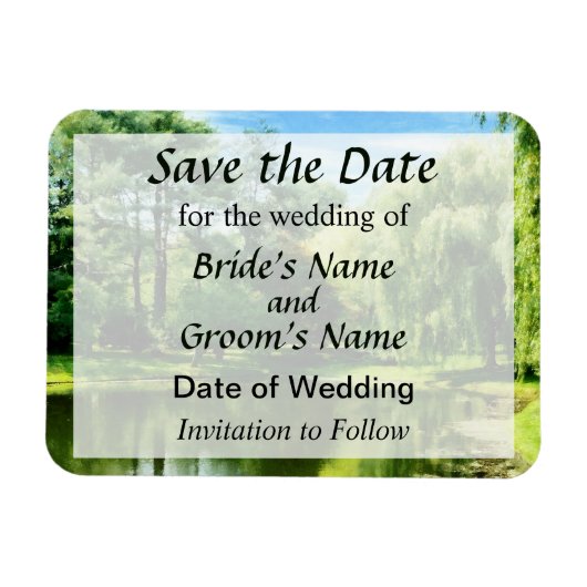 Willow am See Save the Date Magnet (Horizontal)
