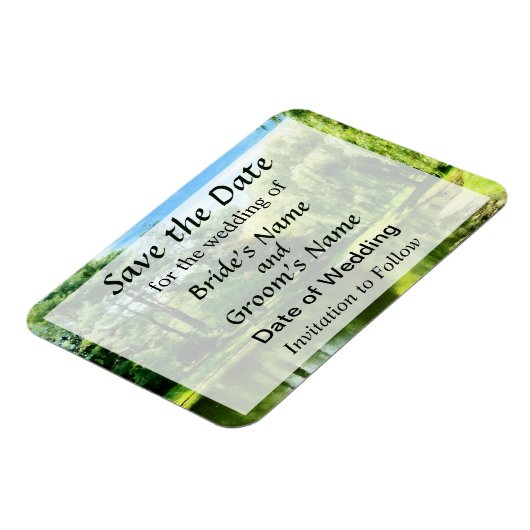 Willow am See Save the Date Magnet (Linke Seite)