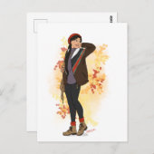 Willow Autumn Postcard Postkarte (Vorne/Hinten)