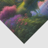 Willow Baum unter Vollmond N Sternenhimmel Sunset Seidenpapier (Detail)