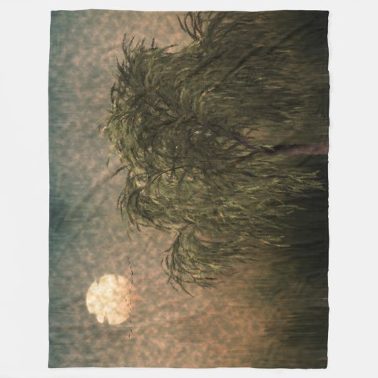 Willow bei Sunset Fleecedecke (Vorderseite)