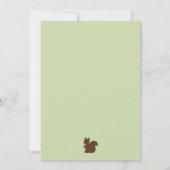 Willow Bio/Deer Baby Dusche Einladung (Rückseite)