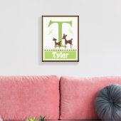 Willow Bio Deer Leinwand Letter Name Print 8x10 (Insitu (Wohnzimmer))
