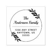 Willow Blätter | RÜCKSENDEADRESSE Permastempel (Design)