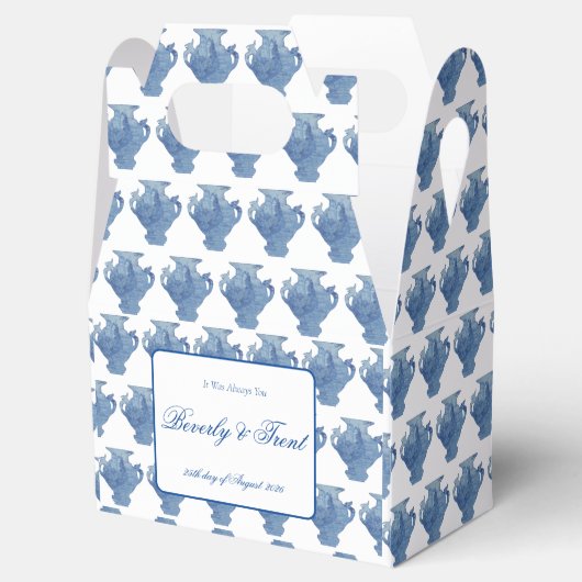 Willow Blue und White Ginger Jars Jar Geschenkschachtel (Geöffnet)