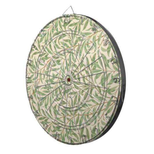 Willow Bough (von William Morris) Dartboard Dartscheibe (Vorderseite rechts)