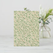 Willow Bough (von William Morris) Greetings Card (Stehend Vorderseite)