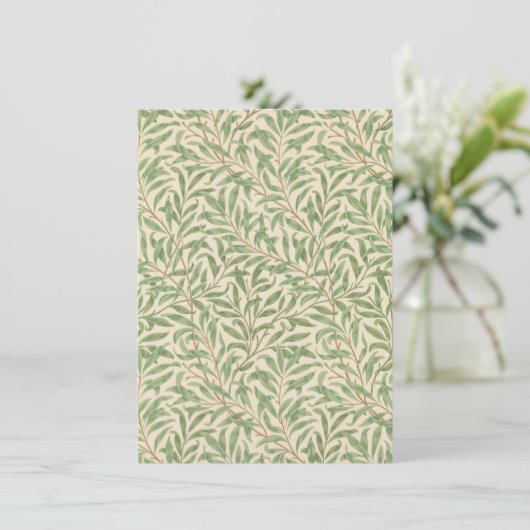 Willow Bough (von William Morris) Greetings Card (Stehend Vorderseite)