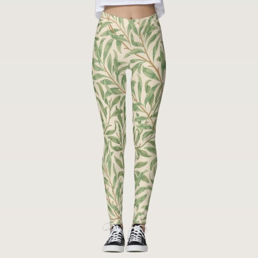 Willow Bough (von William Morris) Leggings (Vorderseite)