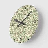 Willow Bough (von William Morris) Runde Wanduhr (Winkel)