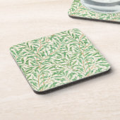 Willow Bough William Morris Pattern Getränkeuntersetzer (Linke Seite)
