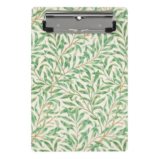 Willow Bough William Morris Pattern Mini Klemmbrett (Vorderseite)