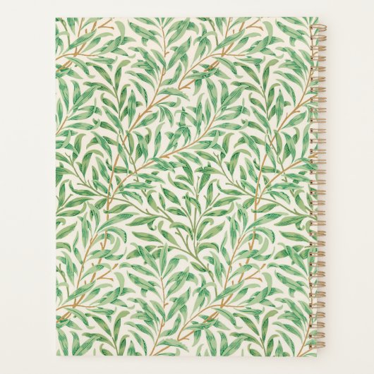 Willow Bough William Morris Pattern Planer (Rückseite)