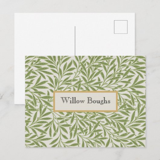 Willow Boughs by William Morris Postkarte (Vorne/Hinten)