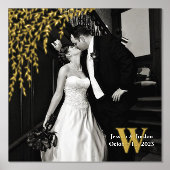 Willow Branch Wedding Custom Foto and Text Foliendrucke (Vorderseite)