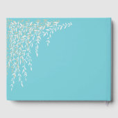 Willow Branches Robins Egg Blue Wedding Guest Book Gästebuch (Rückseite)