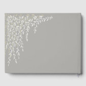 Willow Branches Taupe Wedding Guest Book Gästebuch (Rückseite)