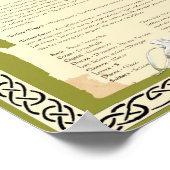 WILLOW CELTIC SACRED BAUM POSTER (Ecke)