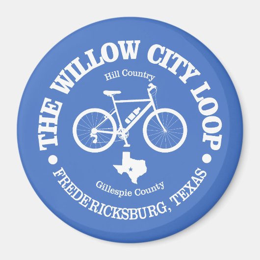 Willow City Loop (Radfahren) Magnet (Vorne)