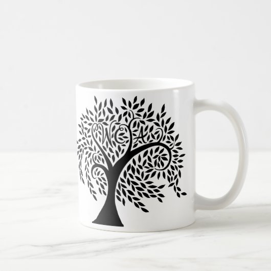 Willow-Creek HochschulWispy Baum-Logo Kaffeetasse (Rechts)