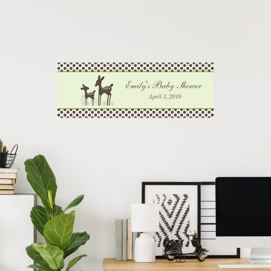 Willow Deer Baby Showbanner Poster (Heimbüro)