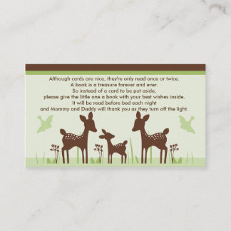 Willow Deer Family Baby Showkarten Begleitkarte
