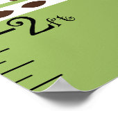 Willow Deer Family Chart Behalte bei 8x44! Poster (Ecke)