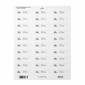 Willow Deer Forest Address Labels (Vorne)