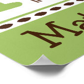 Willow Deh Letter & Name Wall Art Poster (Ecke)