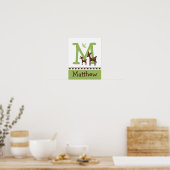 Willow Deh Letter & Name Wall Art Poster (Küche)