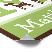 Willow Deh Letter & Name Wall Art Poster (Ecke)