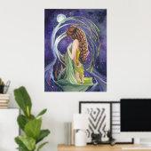 Willow, der Mond und das Nachtplakat Poster (Heimbüro)