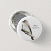 Willow Flycatcher Button (Vorne & Hinten)