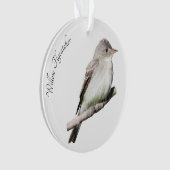 Willow Flycatcher Ornament (Vorderseite)