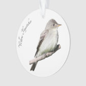Willow Flycatcher Ornament (Vorderseite)
