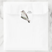 Willow Flycatcher Quadratischer Aufkleber (Tasche)