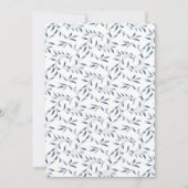 Willow Garden Elegant Blauen und weiße Blumen Einladung (Vorderseite)