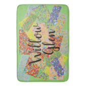 Willow Glen patchwork abstrakte art san Jose Neigh Badematte (Vorderseite Vertikal)