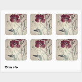 Willow Herb von Charles Mackintosh Quadratischer Aufkleber (Blatt)