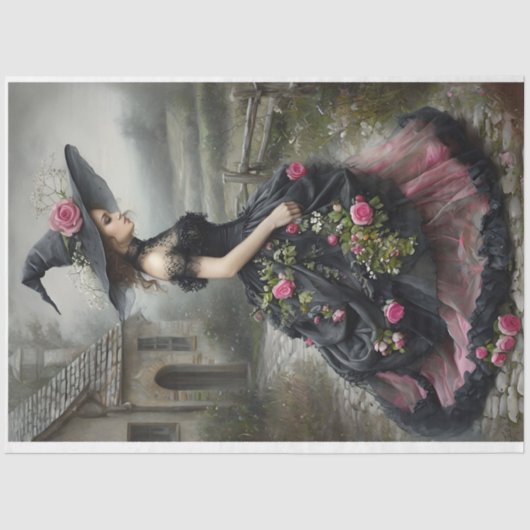 Willow Hexe1, rechts gegenüber Tissue Paper Seidenpapier (Vorderseite)