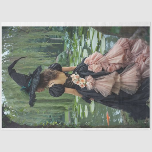 Willow Hexe Verlassen gegenüber Gewebepapier Seidenpapier (Vorderseite)