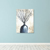 Willow in Vase Aquarell Leinwanddruck (Insitu (Holzboden))