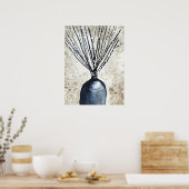 Willow in Vase Aquarell Poster (Küche)