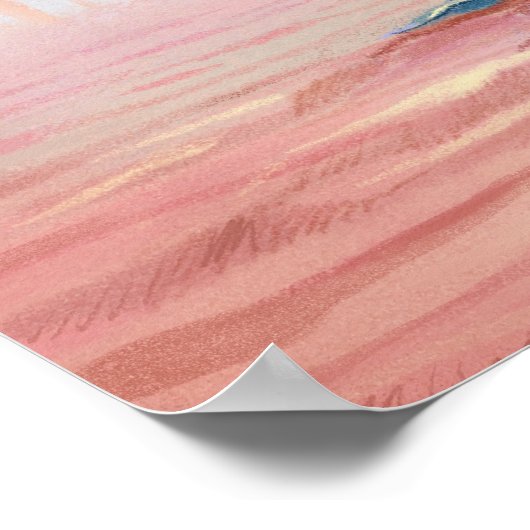 Willow Liebe Tree Painting Poster (Ecke)