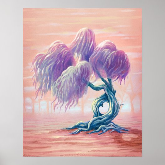 Willow Liebe Tree Painting Poster (Vorne)