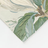 Willow Little Magnolia Wallpaper Floral Coastal  Fleecedecke (Ecke)