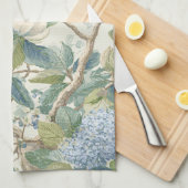 Willow Little Magnolia Wallpaper Floral Coastal Geschirrtuch (Viertel Falte)