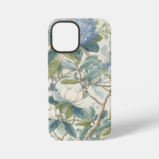 Willow Little Magnolia Wallpaper Floral Coastal iPhone Hülle (Rückseite)